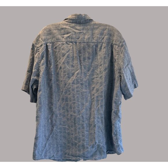 Weather Proof Men's Button Down Short Sleeve Shirt Blue Size XXL - Picture 2 of 12
